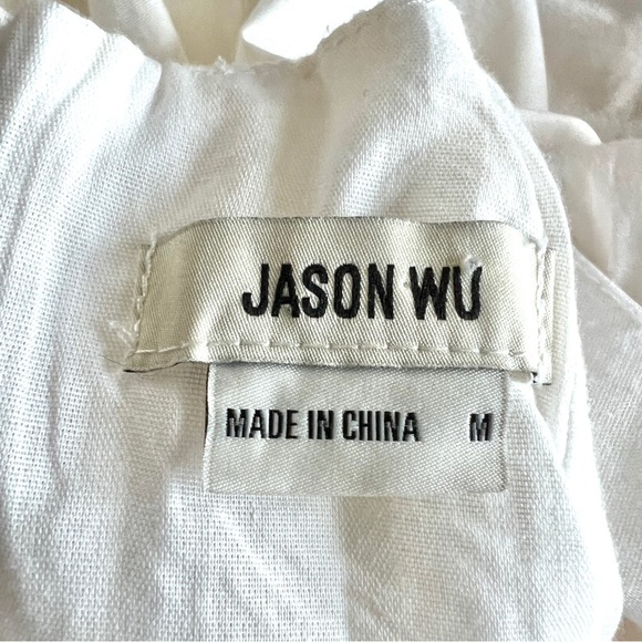 Jason Wu Black Corset Puff Sleeve Renaissance Blouse Size M - Picture 11 of 11